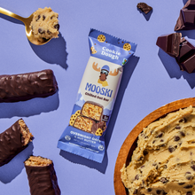 MOOSKI Cookie Dough Chilled Oat Bar, OVERNIGHT OATS & NUT BUTTER, 5G PROTEIN, Perishable Keep Refrigerated